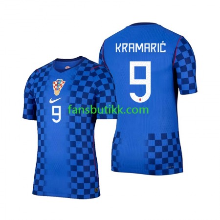 Fotballdrakt Kroatia Andrej Kramaric 9 World Cup Bortetrøye 2026 Kortermet